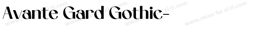 Avante Gard Gothic字体转换